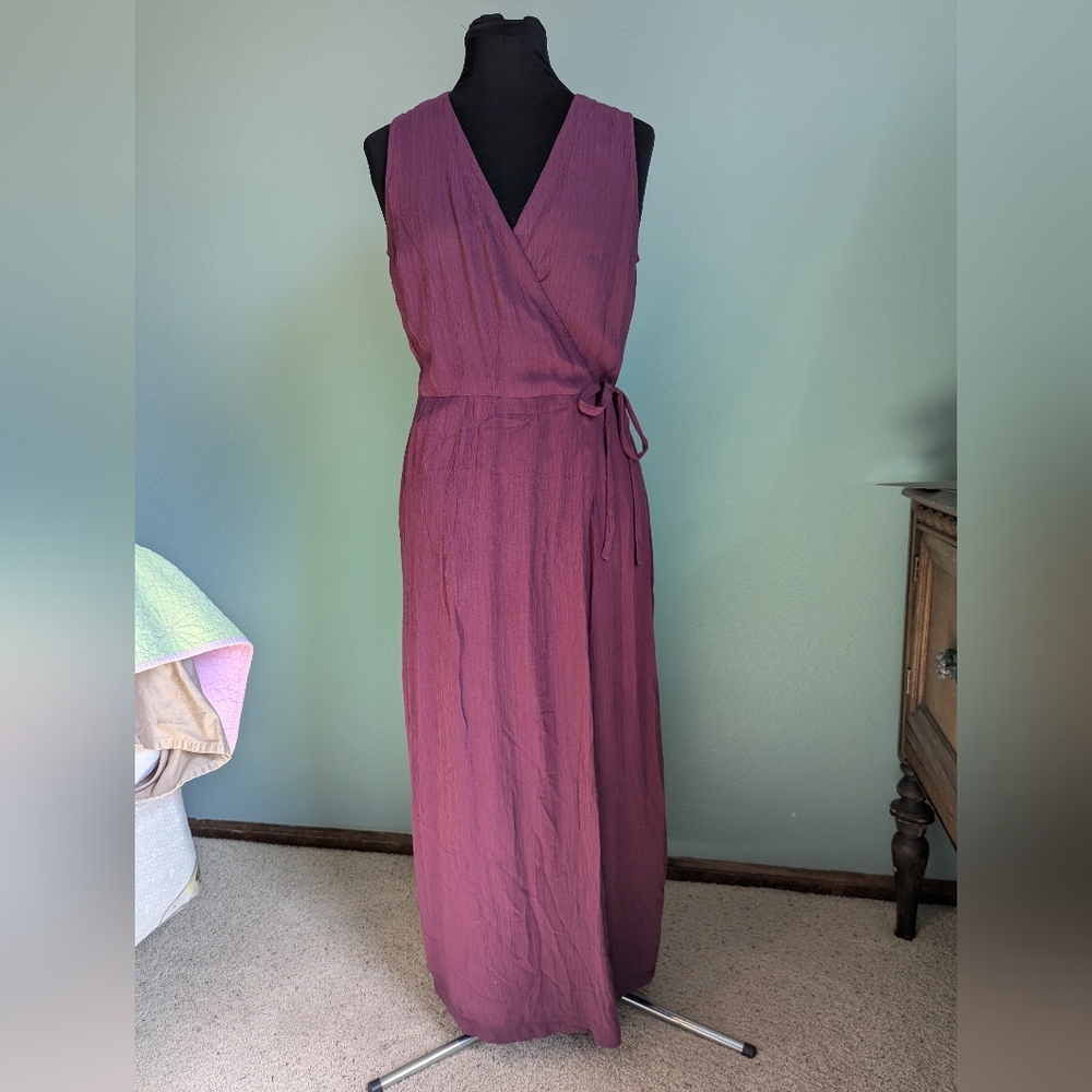 Purple Summer Wrap Dress